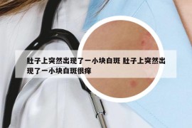 肚子上突然出現(xiàn)了一小塊白斑 肚子上突然出現(xiàn)了一小塊白斑很癢