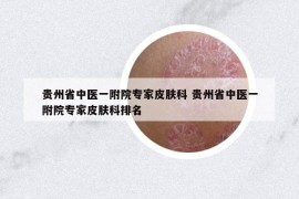 貴州省中醫(yī)一附院專家皮膚科 貴州省中醫(yī)一附院專家皮膚科排名