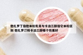 他扎羅丁倍他米松乳膏與卡泊三醇倍它米松區(qū)別 他扎羅汀和卡泊三醇哪個效果好