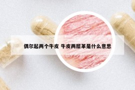 偶爾起兩個(gè)牛皮 牛皮兩層革是什么意思