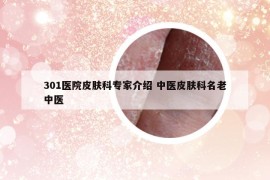 301醫(yī)院皮膚科專家介紹 中醫(yī)皮膚科名老中醫(yī)