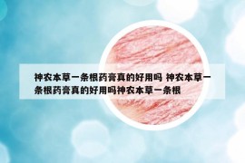 神農(nóng)本草一條根藥膏真的好用嗎 神農(nóng)本草一條根藥膏真的好用嗎神農(nóng)本草一條根