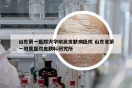 山東第一醫(yī)院大學(xué)附屬皮膚病醫(yī)院 山東省第一附屬醫(yī)院皮膚科研究所