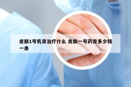 皮膚1號乳膏治療什么 皮膚一號藥膏多少錢一條
