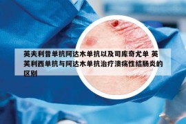 英夫利昔單抗阿達(dá)木單抗以及司庫奇尤單 英芙利西單抗與阿達(dá)木單抗治療潰瘍性結(jié)腸炎的區(qū)別