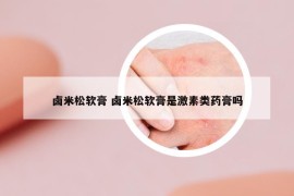 鹵米松軟膏 鹵米松軟膏是激素類(lèi)藥膏嗎