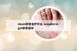 skam軟膏治療什么 sonaderm gm軟膏成分