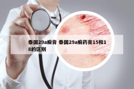 泰國(guó)29a癬膏 泰國(guó)29a癬藥膏15和18的區(qū)別