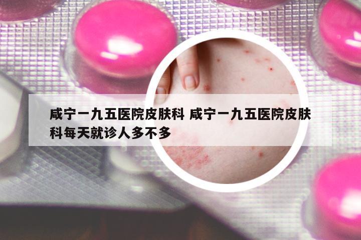 咸寧一九五醫(yī)院皮膚科 咸寧一九五醫(yī)院皮膚科每天就診人多不多