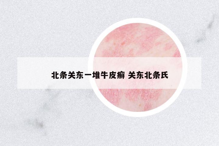 北條關東一堆牛皮癬 關東北條氏